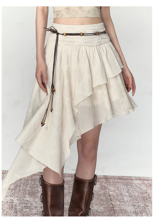 Irregular design A-line skirt