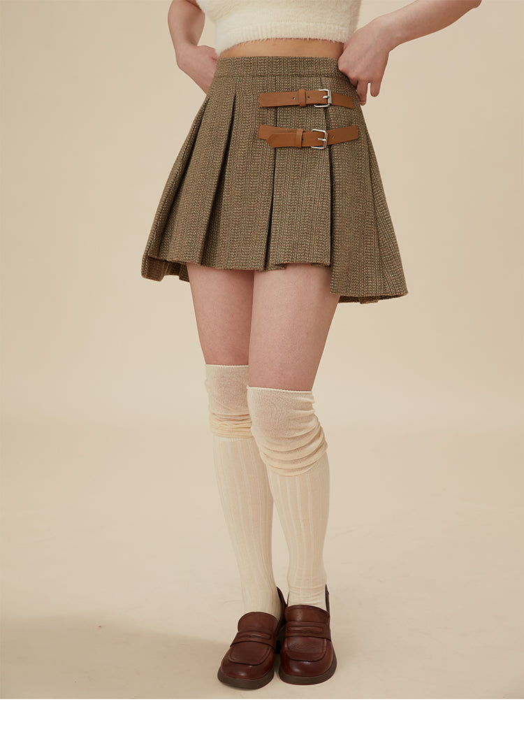 British formal short jacket & short pleated skirt setup