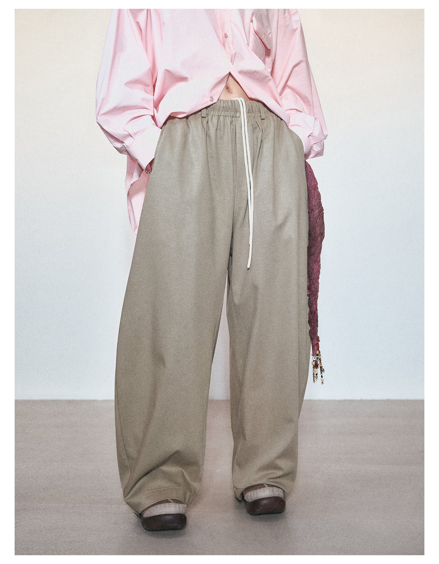 Loose Style Wide Leg Casual Pants