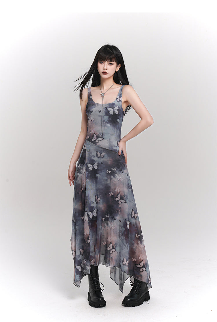 Butterfly Suspender Dress