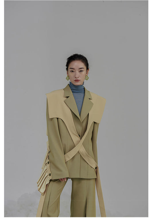 Reconstructed design irregular design jacket