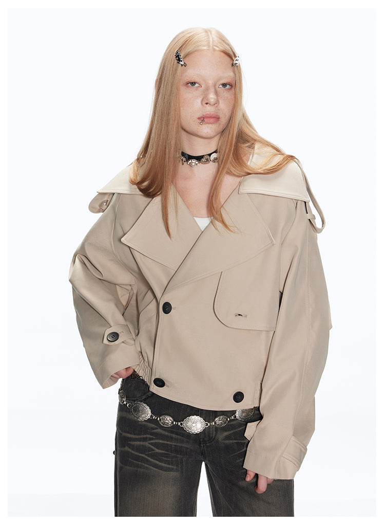 Short Length Double Trench Coat