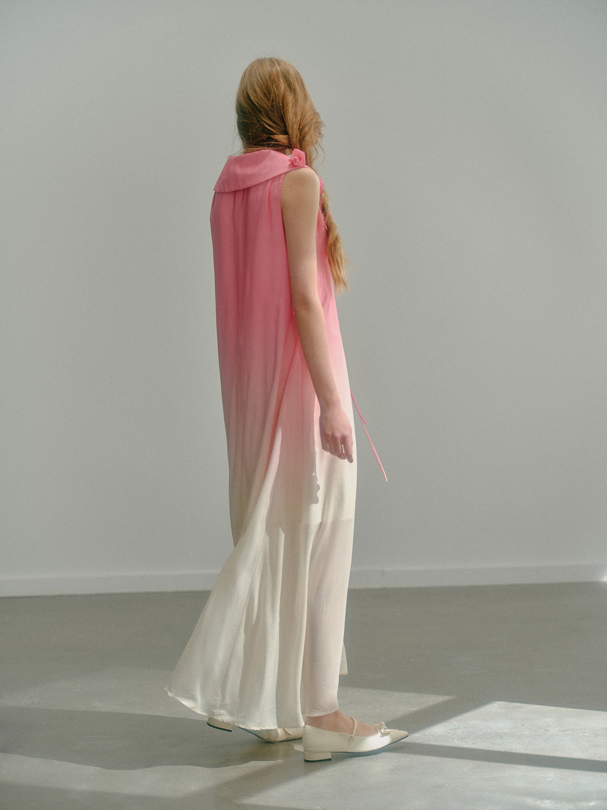 Gradient Chiffon Long Dress