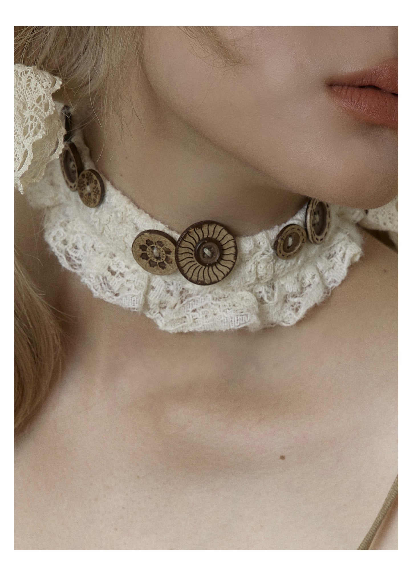 Frilled Rose Choker