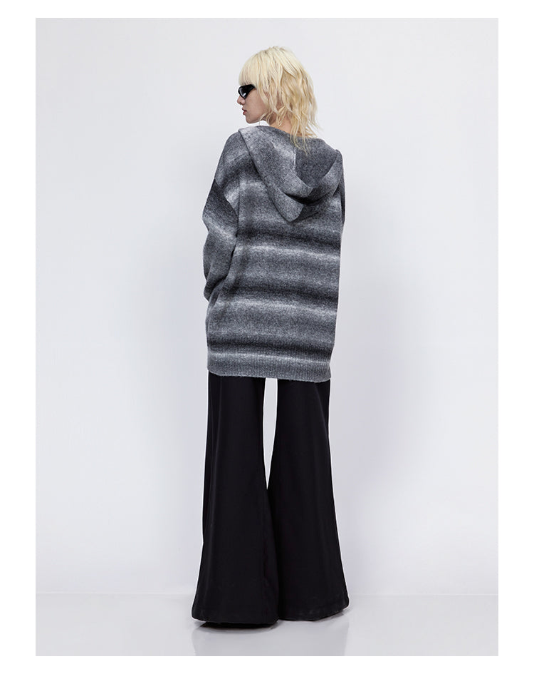 Wool wide-leg reconstructed leather flared pants