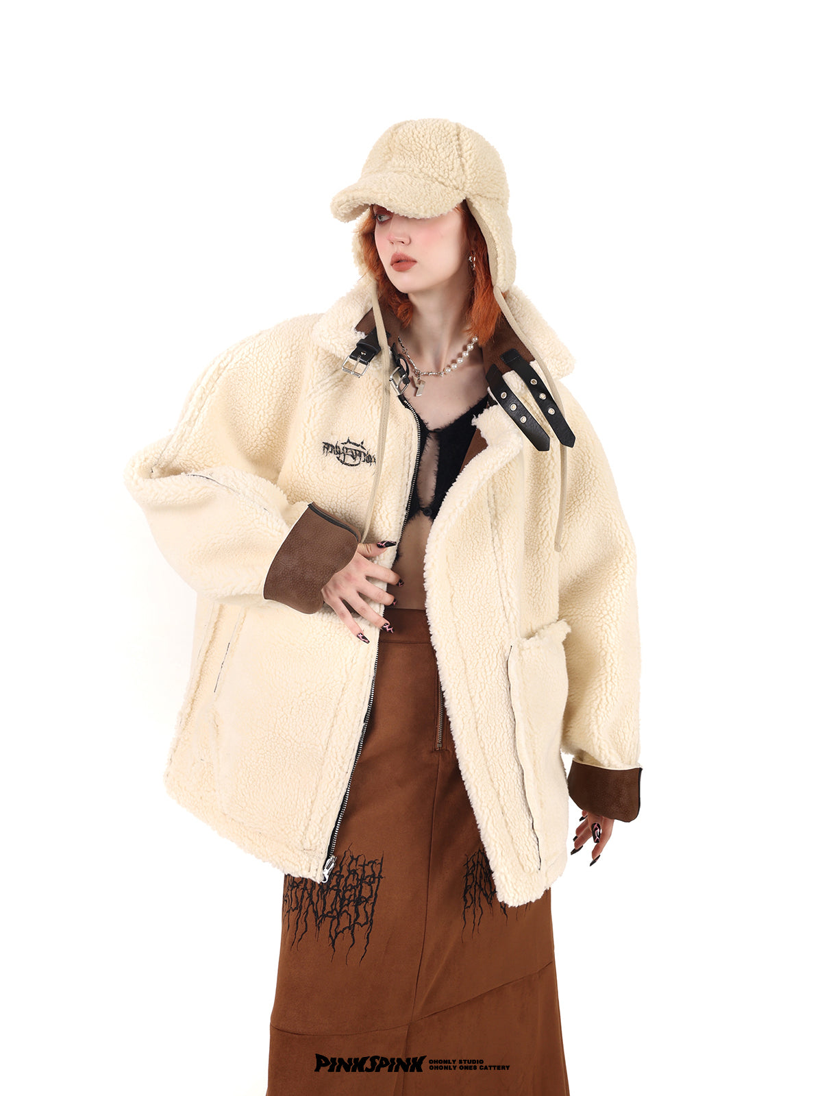 Reversible Thick Mouton Jacket