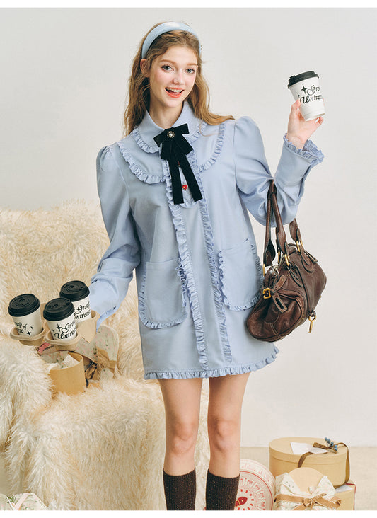 lace shirt dress preppy lace shirt