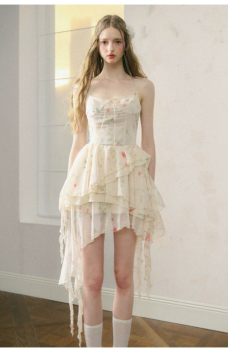 French Girly Mist Rose Dress