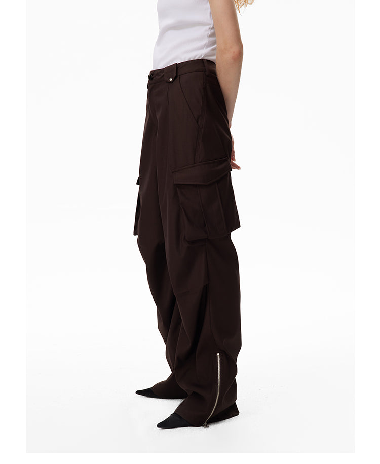 Loose Straight Multi-pocket Casual Cargo Pants