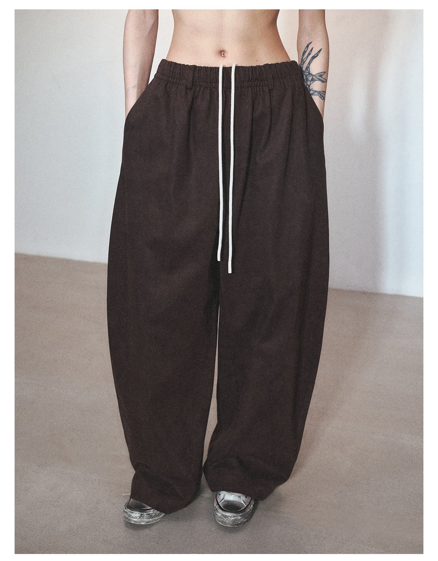 Loose Style Wide Leg Casual Pants