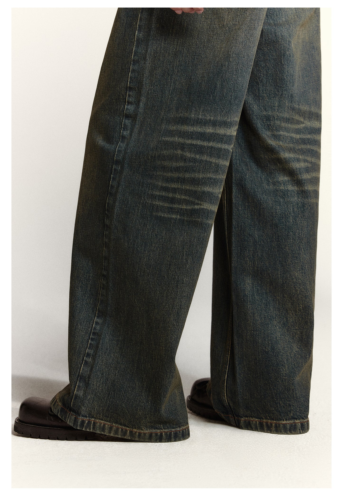 Loose Straight Retro Denim Pants