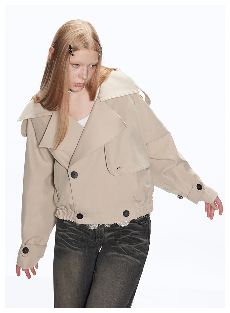 Short Length Double Trench Coat