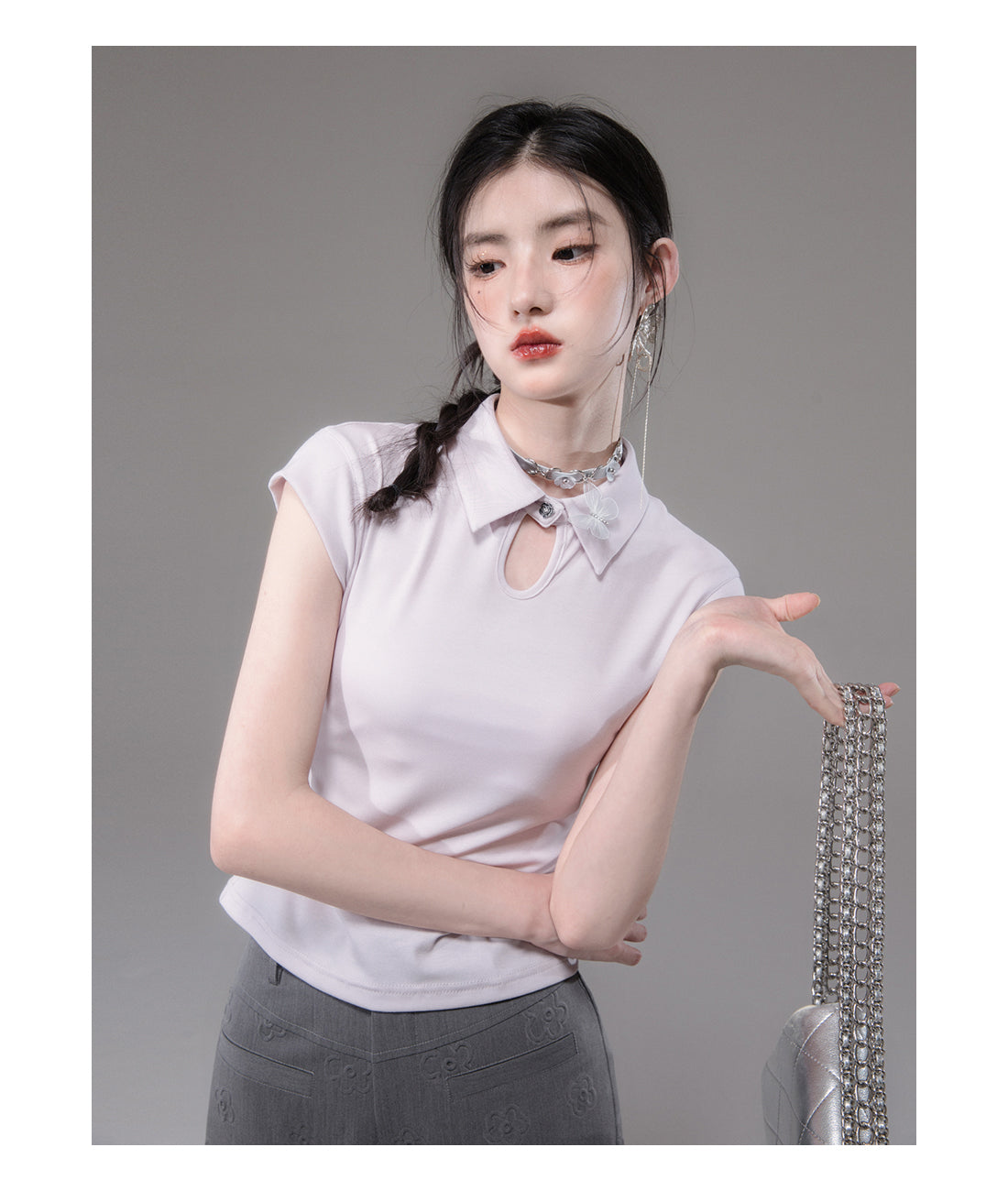 Tencel Sweater Suspender Skirt Setup