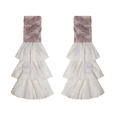 Frilled layered leg covers