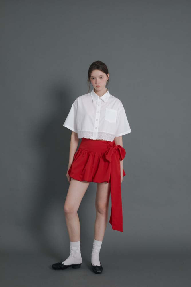 Red flower buds Skirt