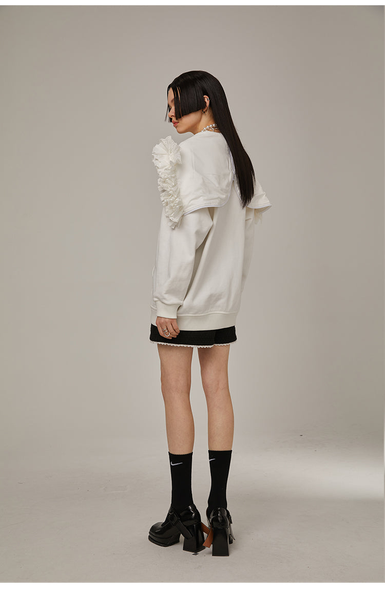 Irregular Design Loose Fit Hoodie