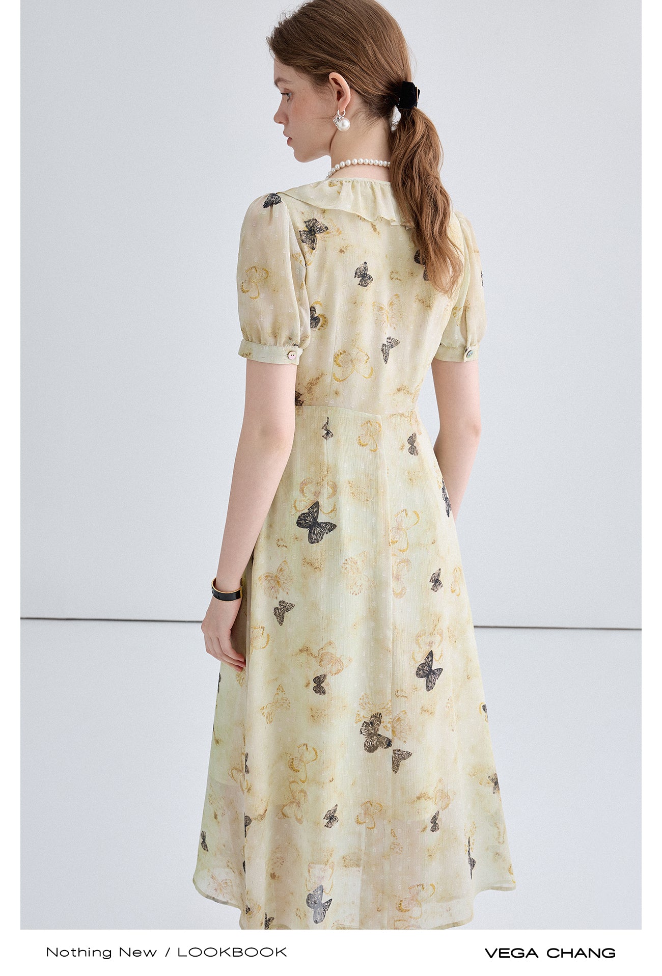 Butterfly Print Strap Design Dress