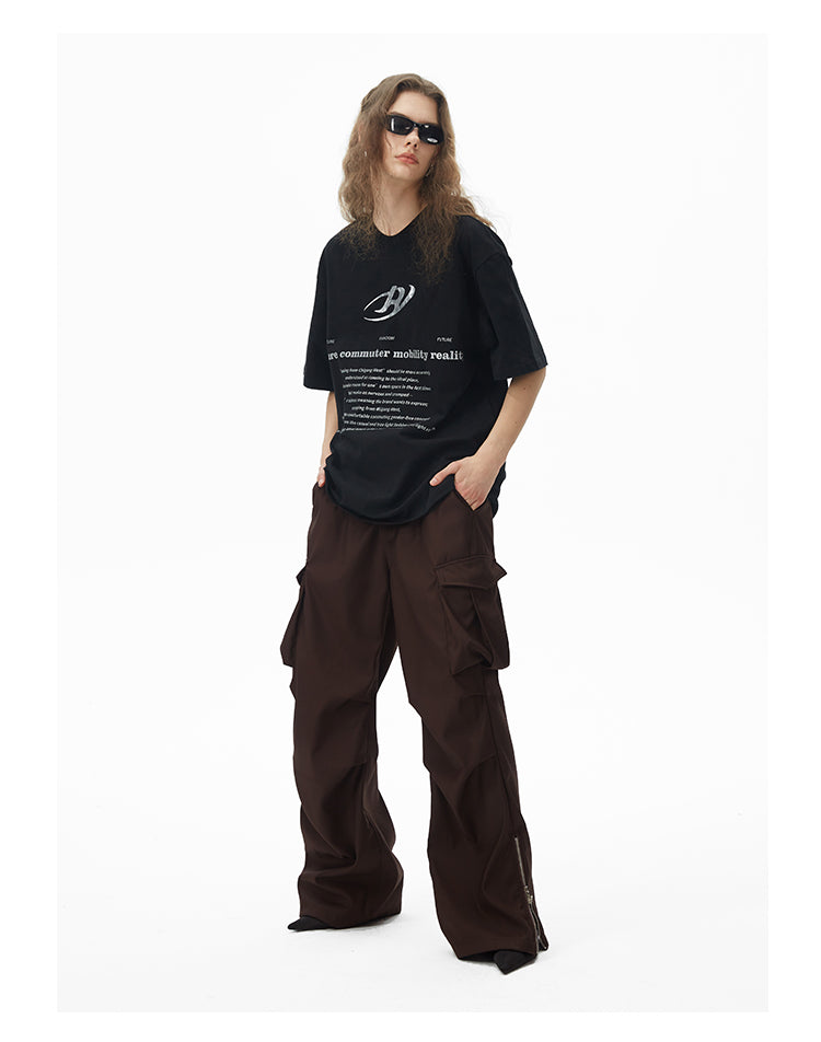 Loose Straight Multi-pocket Casual Cargo Pants