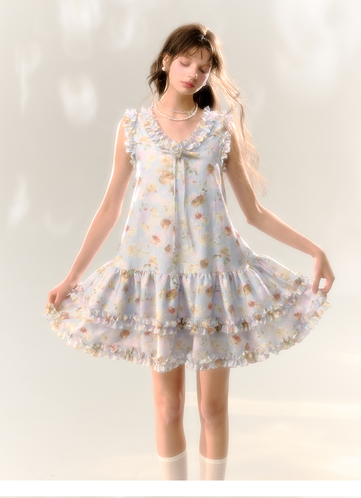 Floral A-line dress