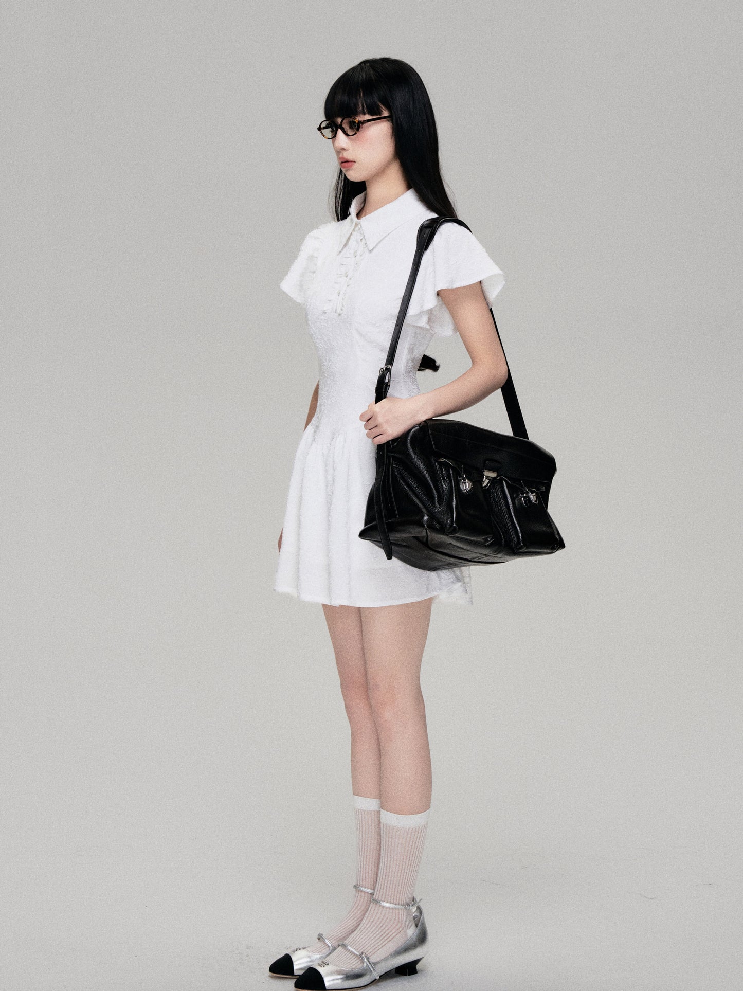 College Style Short Length Polo Dress