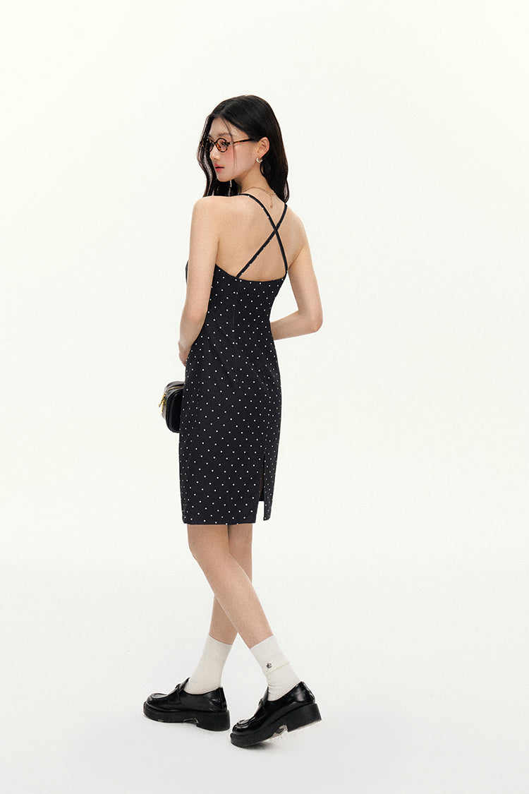 Polka Dot Suspender Dress