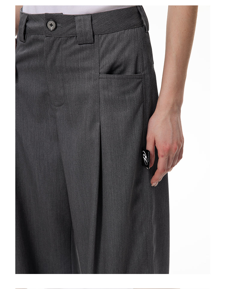 Loose fit formal slacks pants