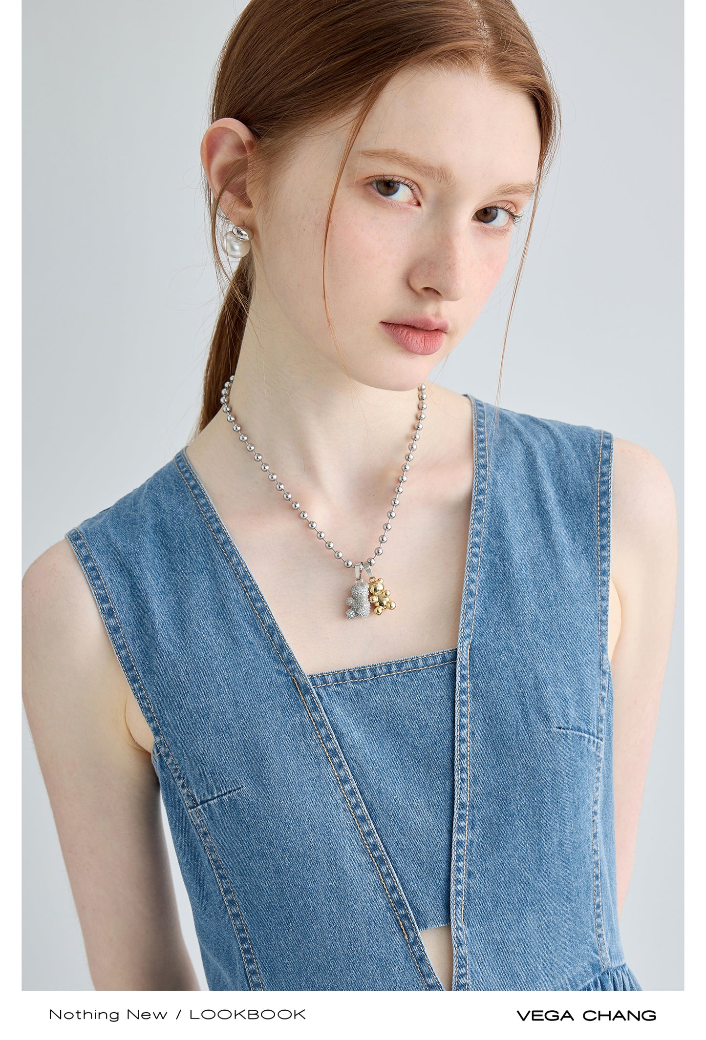 Denim Suspender Dress