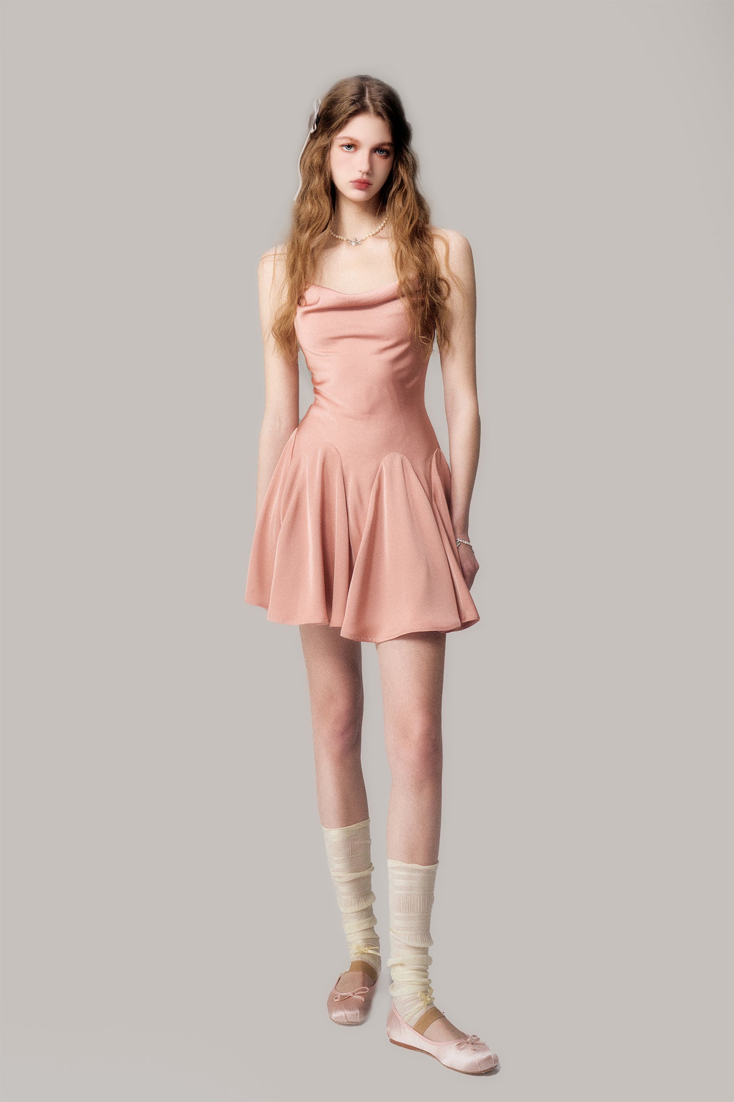 Square Neck Short Length Ballet Dress