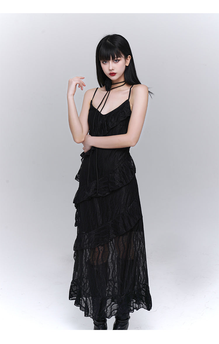 Niche Design Suspender Dress