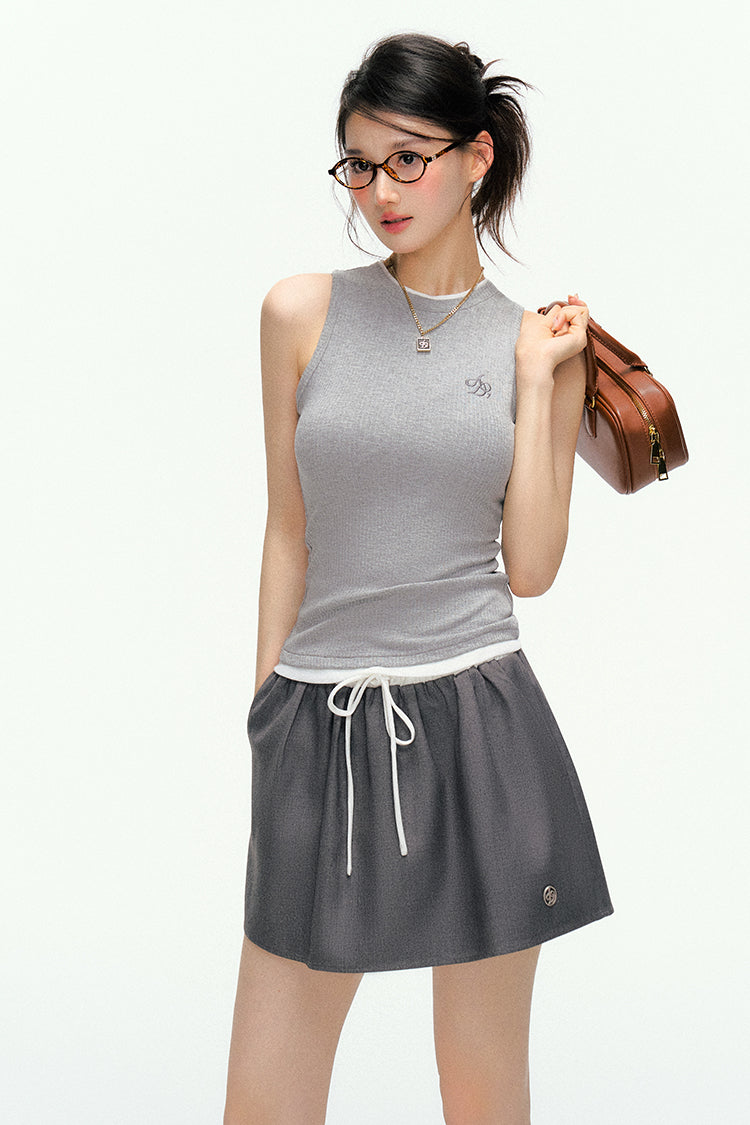 College Style A-Line Skirt