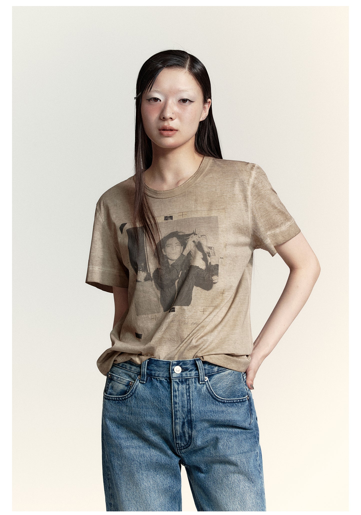 Cotton Portrait T-Shirt