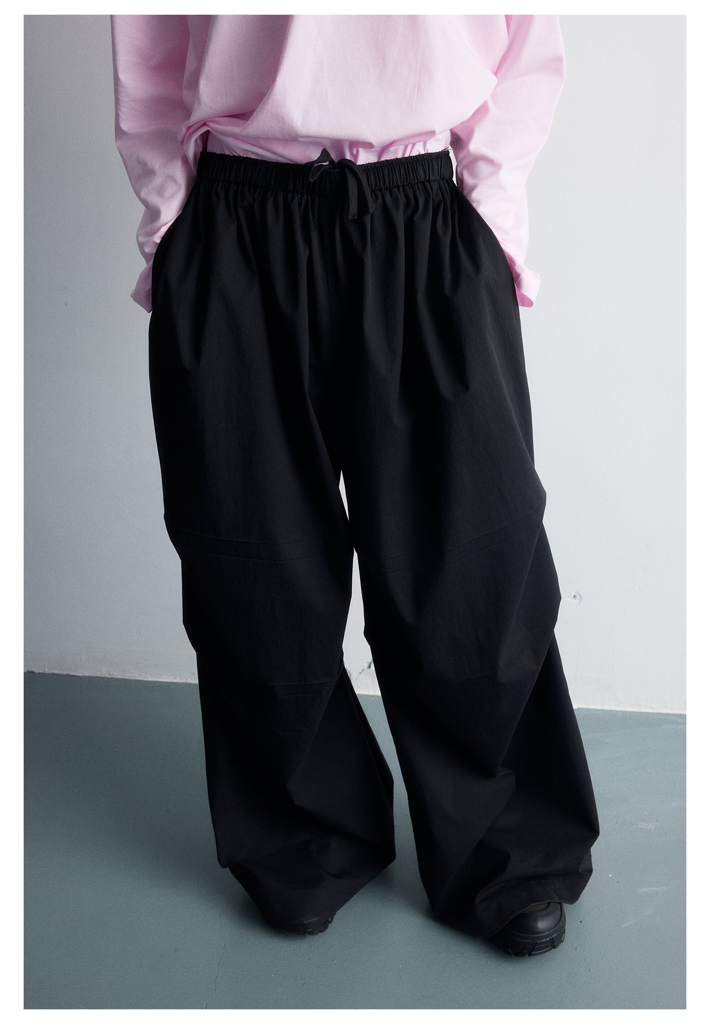 Loose wide parachute casual pants