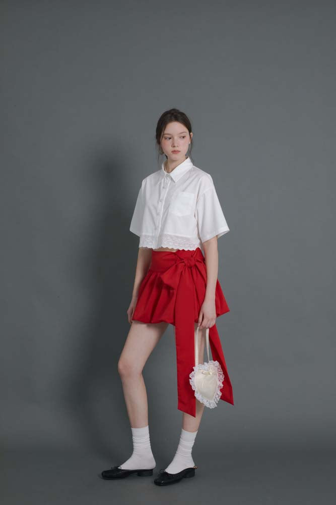 Red flower buds Skirt