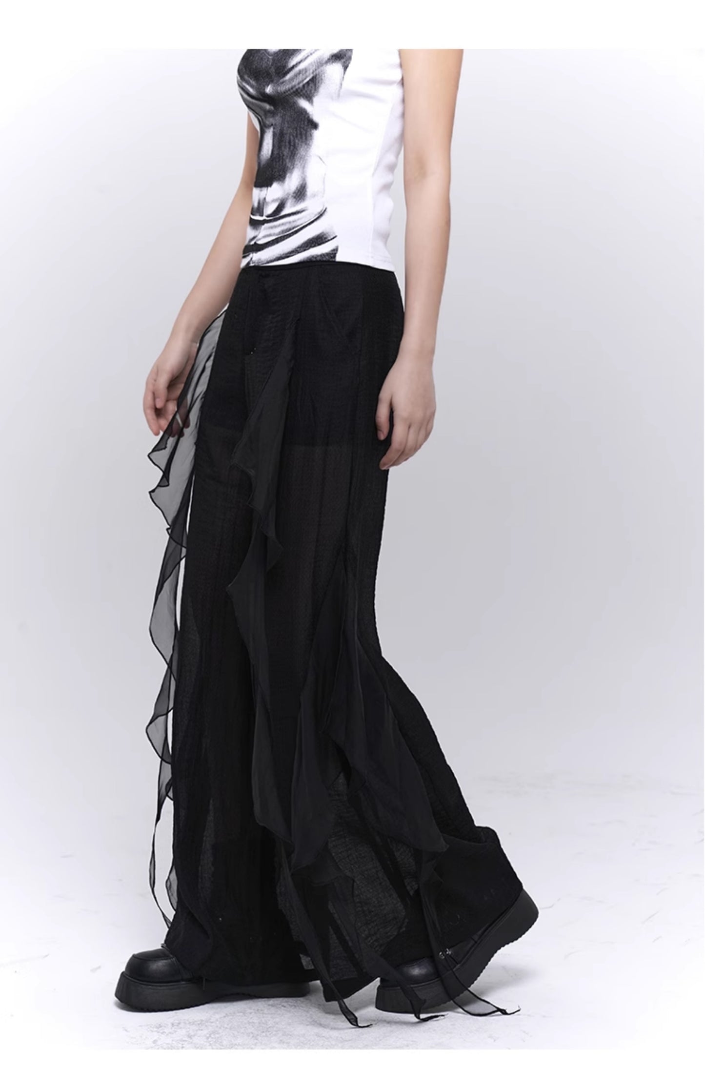 High-end wide-leg pants