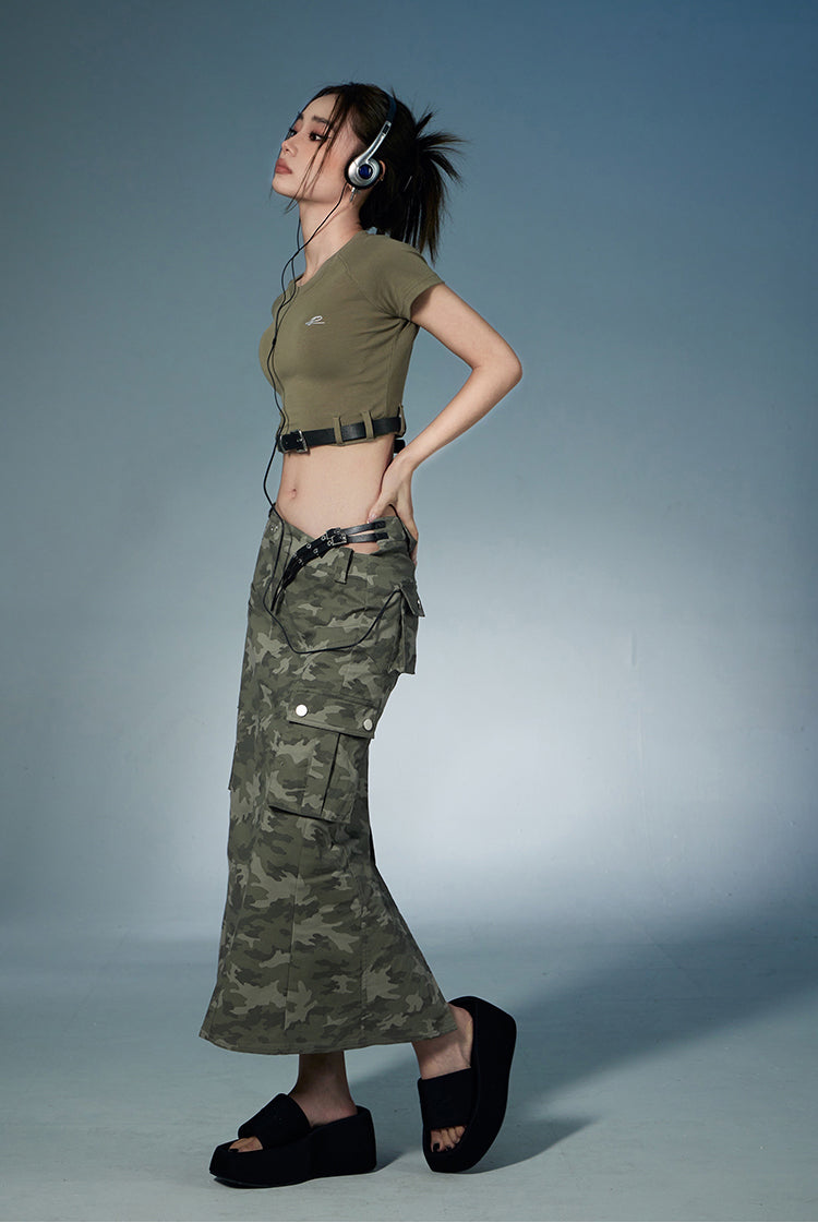 Camouflage Pattern Touring Skirt