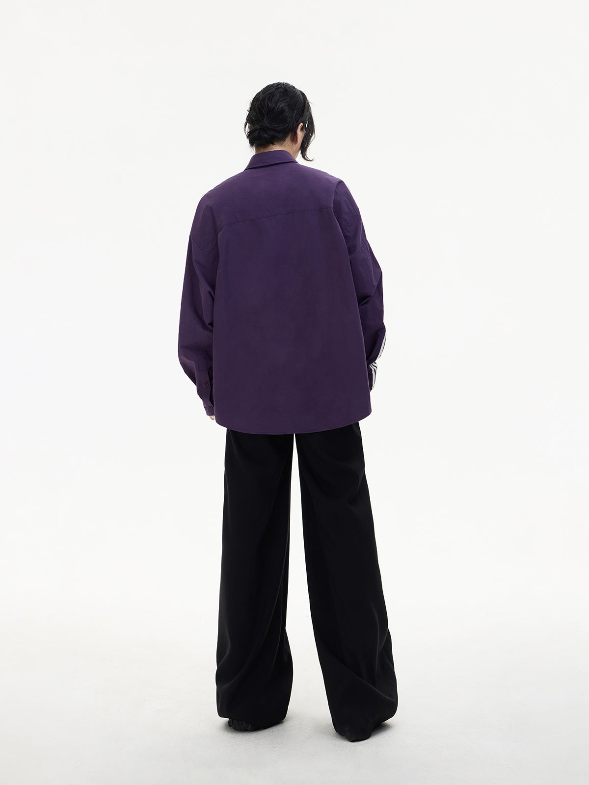 wide-leg slack pants