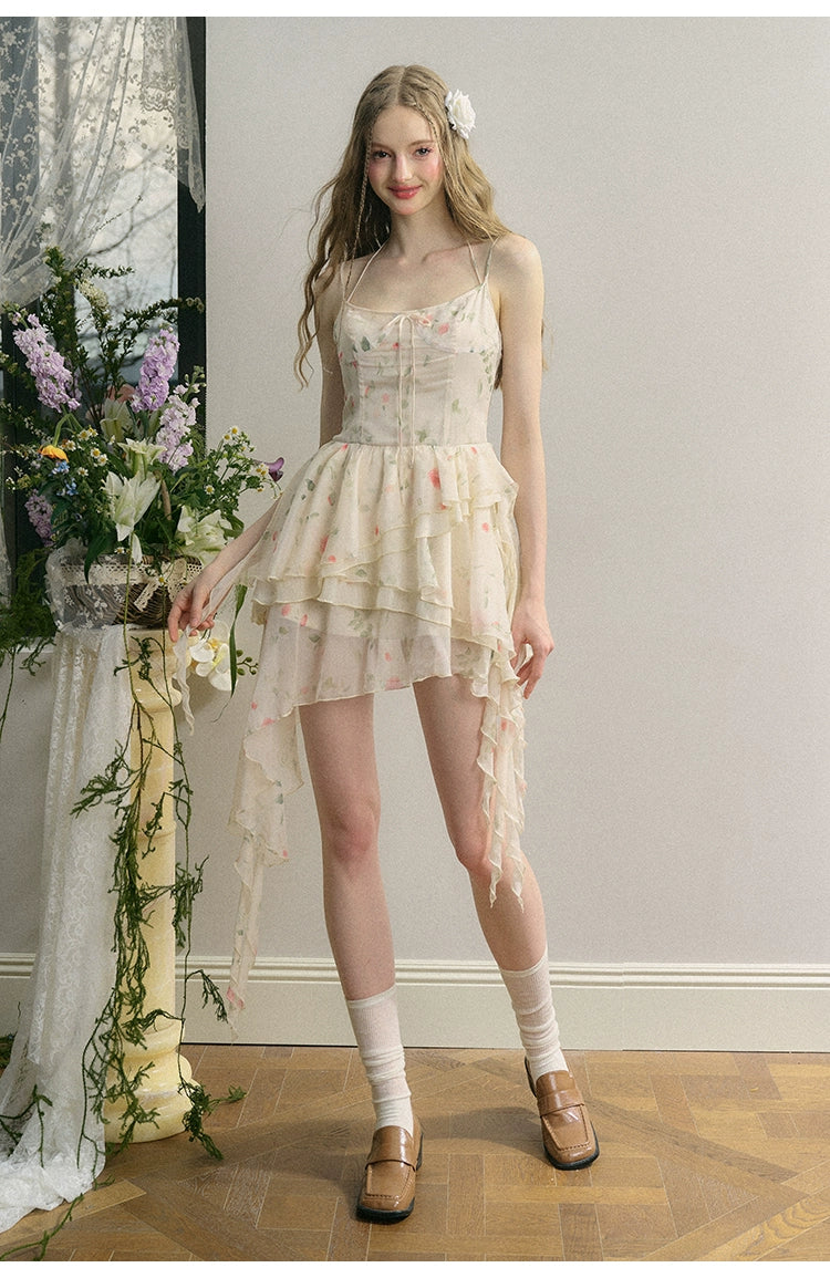 French Girly Mist Rose Dress