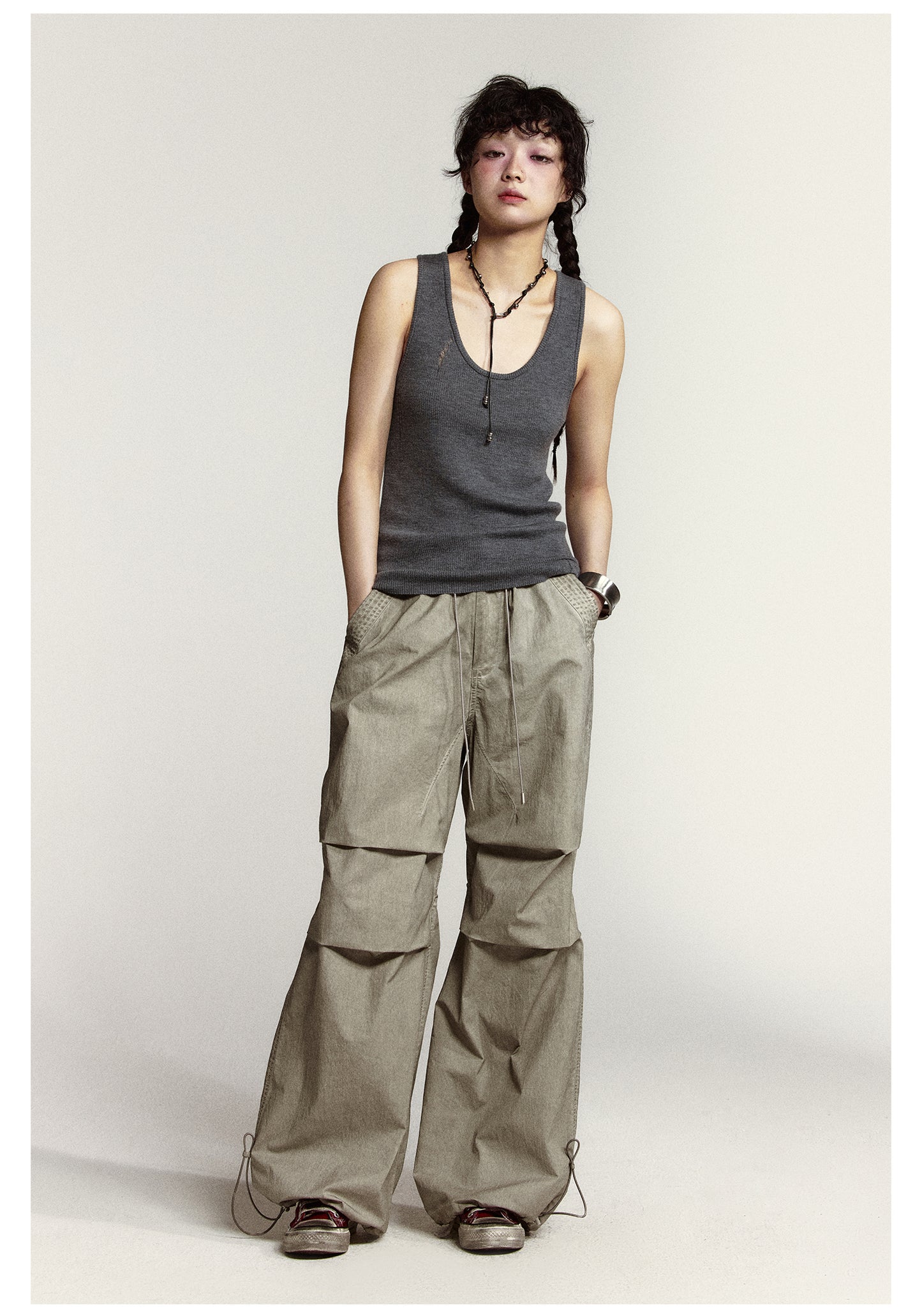 Loose Straight Work Casual Pants