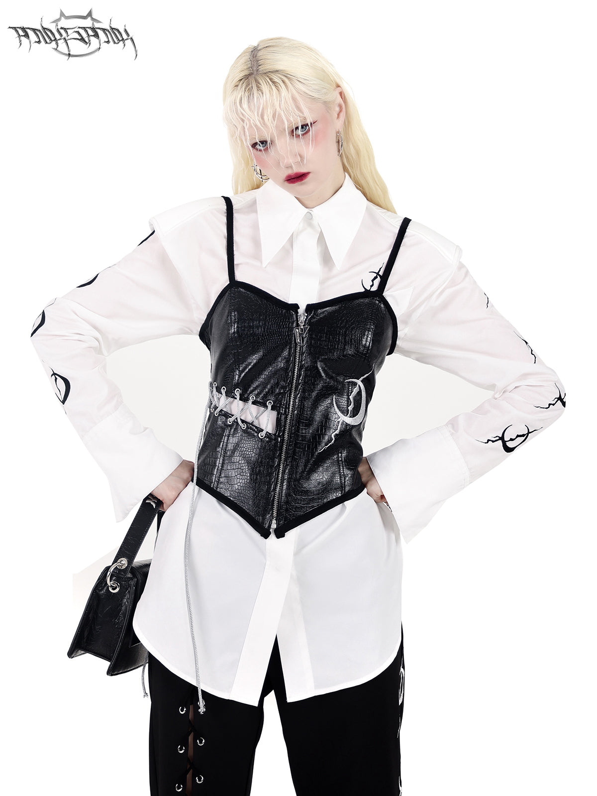 Moon Logo Shoulder Pad Y Shirt