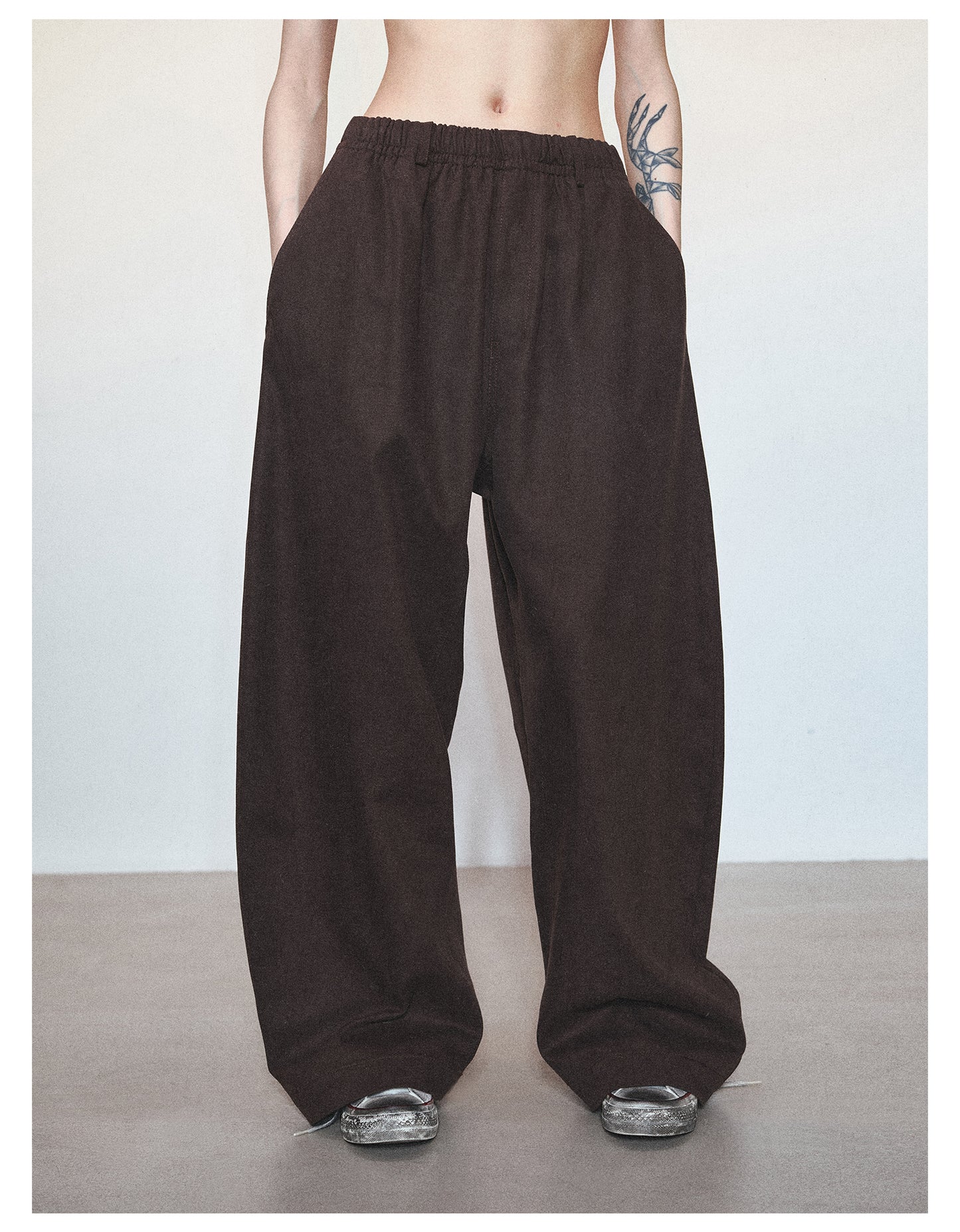 Loose Style Wide Leg Casual Pants