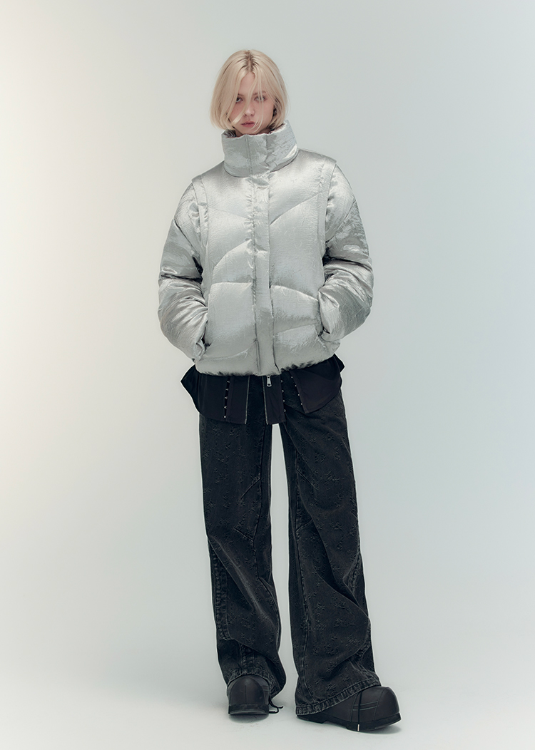 Detachable two-wear down vest jacket