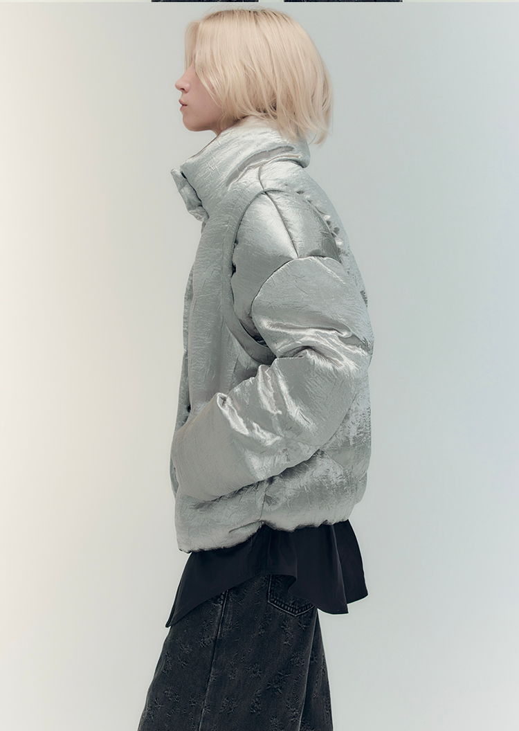 Detachable two-wear down vest jacket