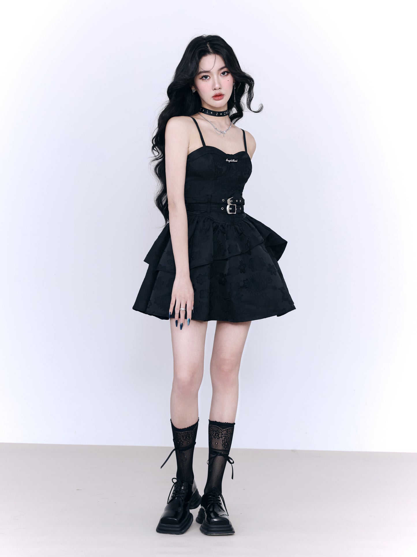 Girly Short Length Suspender Dress